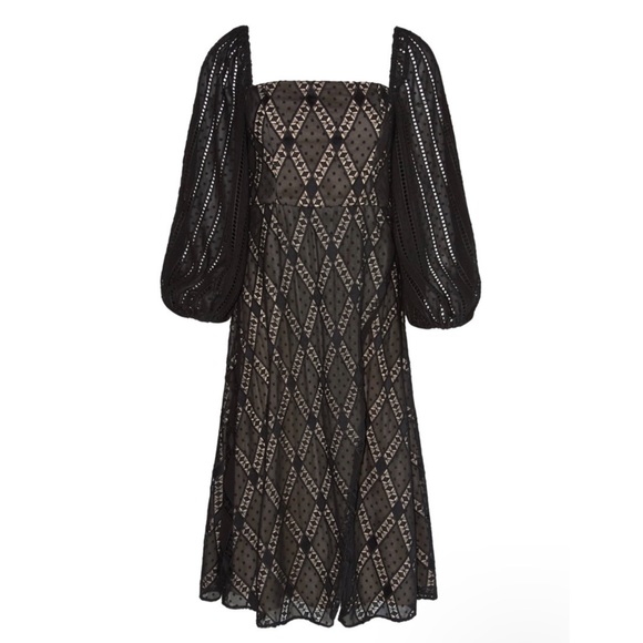 Alice & Olivia Square Neck Midi Dress - Picture 2 of 6